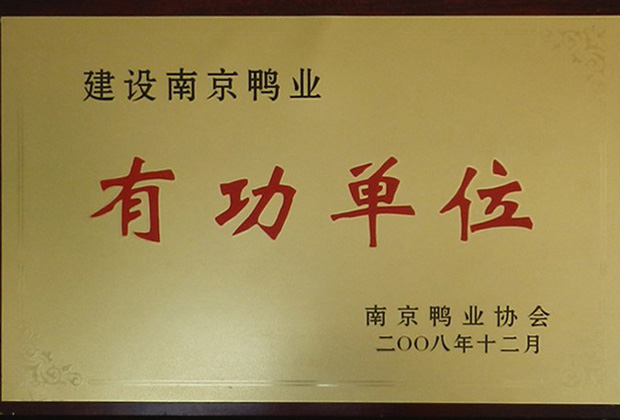 建设南京鸭业有功单位