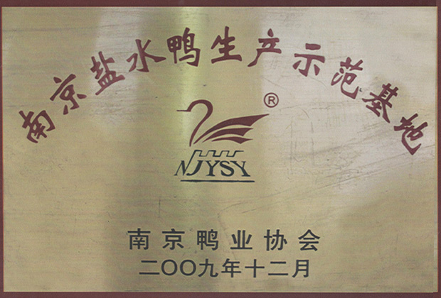 南京盐水鸭生产示范基地